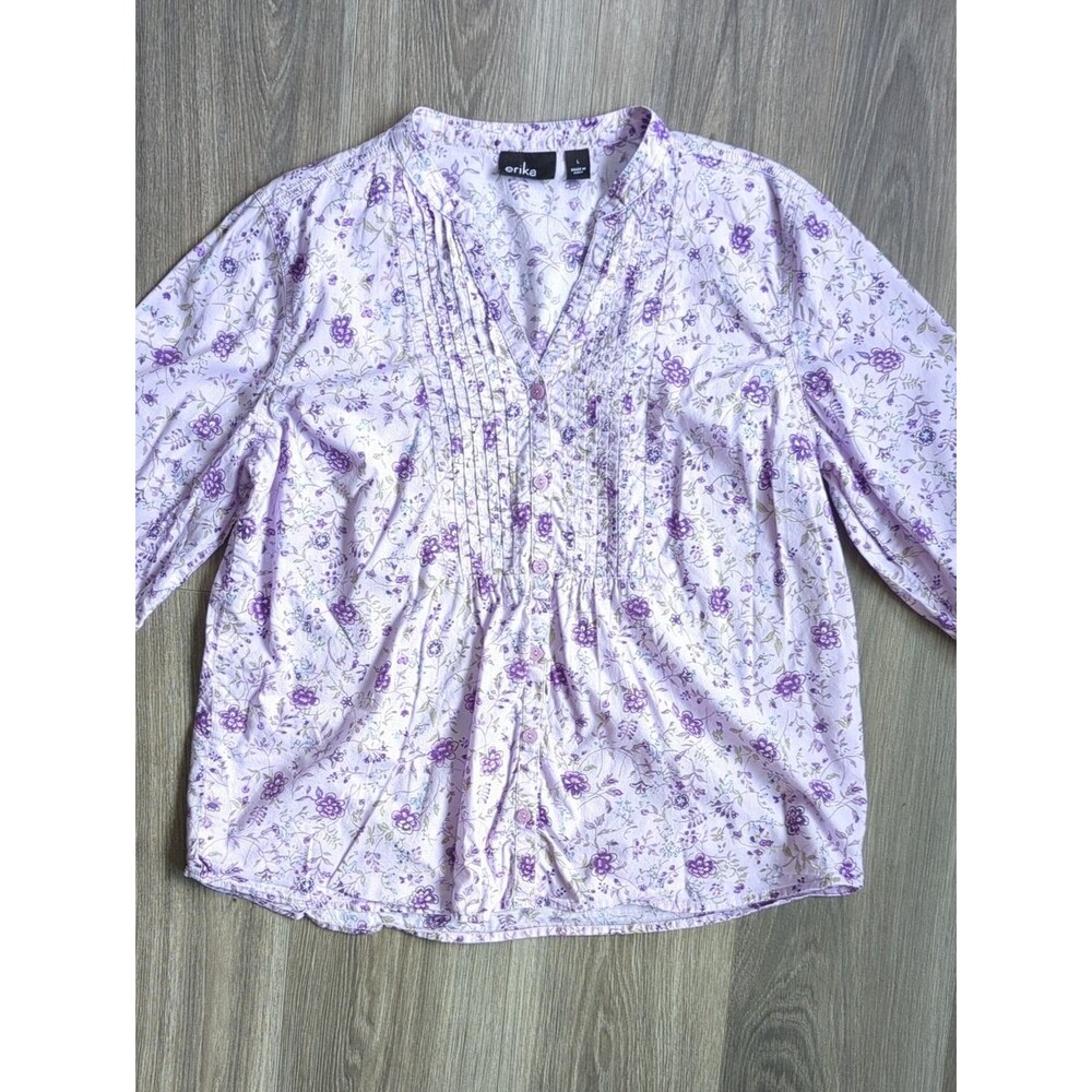 Erika Women's Floral Top Size L